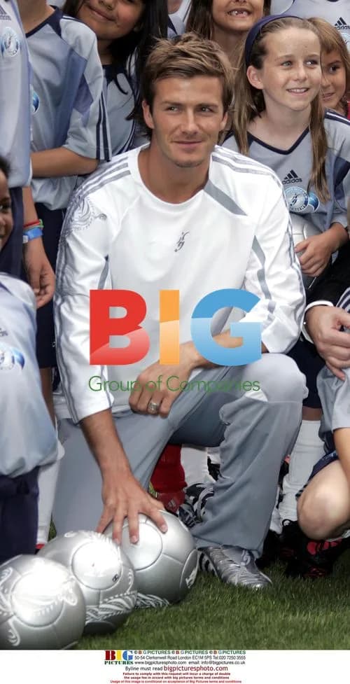 David Beckham at David Beckham Soccer Academy launch