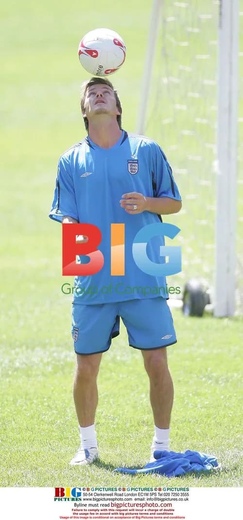 David Beckham at England training