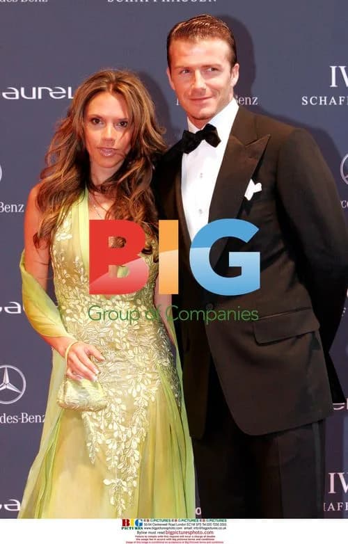 David and Victoria Beckham at Laureus World Sports Awards