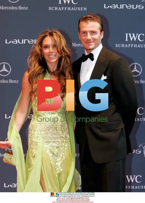 David and Victoria Beckham at Laureus World Sports Awards