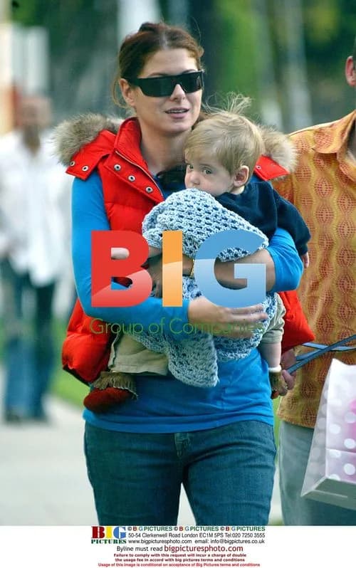 Debra Messing and family shopping in LA