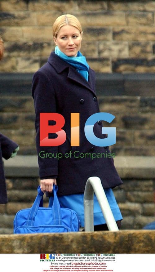 Denise Van Outen Filming 'Where the Heart Is'