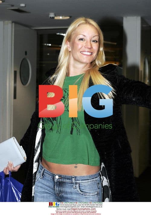 Denise Van Outen Departs for Film Talks
