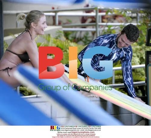 Cameron Diaz and Justin Timberlake Surfing