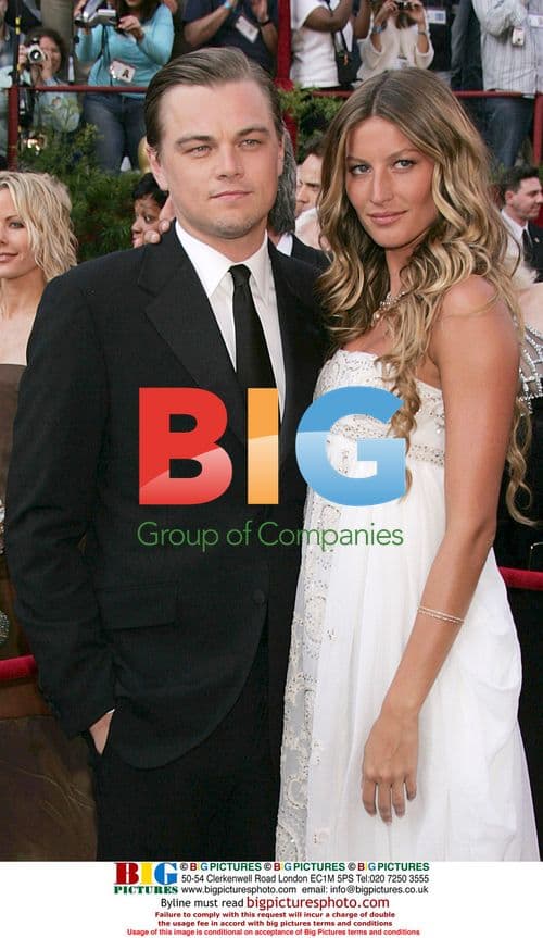 Leonardo DiCaprio and Gisele Bundchen at 77th Academy Awards