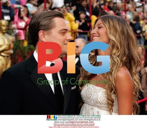 Leonardo DiCaprio and Gisele Bundchen at Oscars 2005