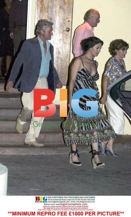 Michael Douglas and Catherine Zeta-Jones in Barbados