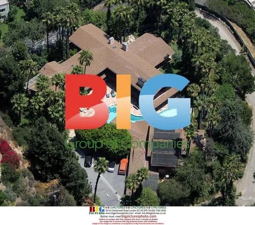 Aerial shots of Drew Barrymore's home