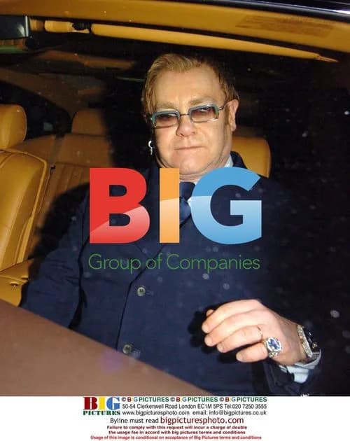 Elton John at "4 Inches" charity auction