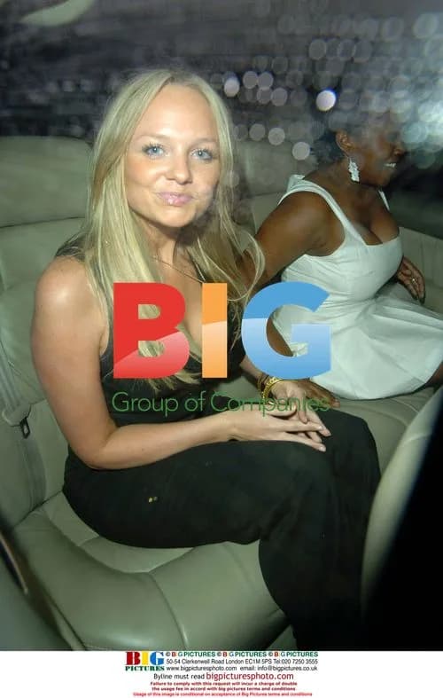 Emma Bunton leaving nightclub with boyfriend
