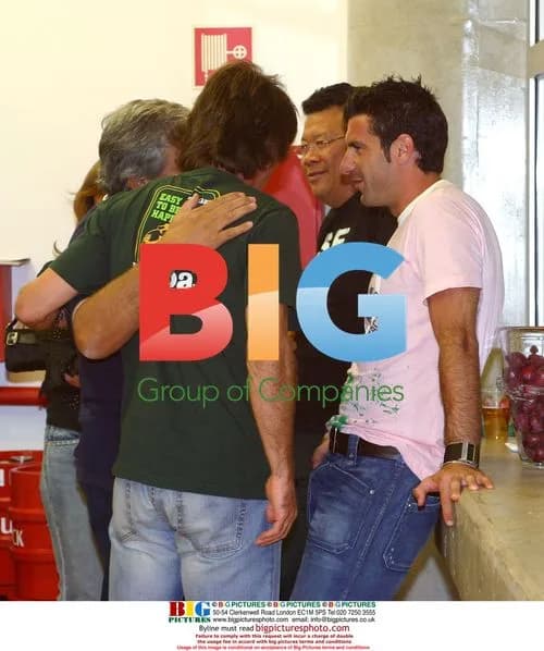 Luis Figo and Helen Swedin at Algarve Festival