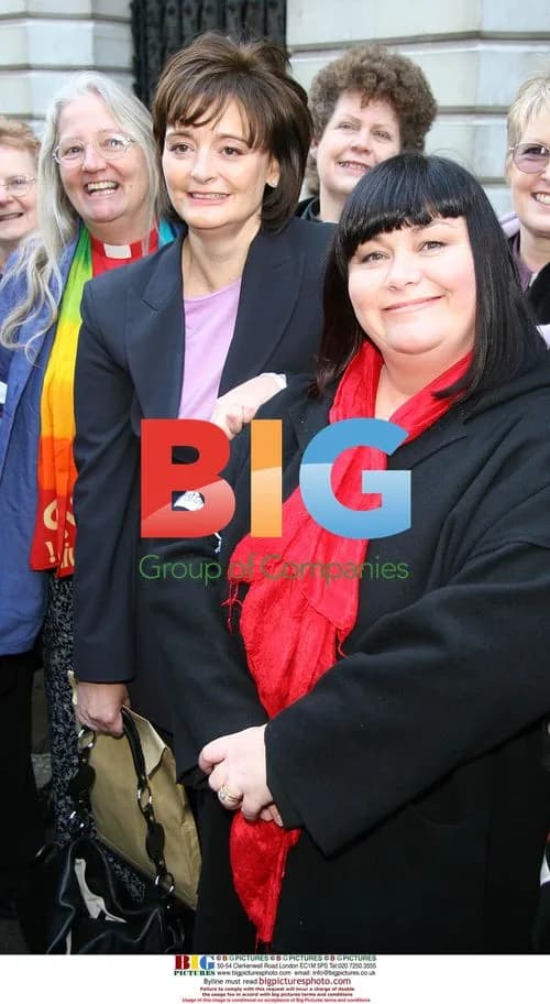 Actress Dawn French at 'Make Poverty History' protest