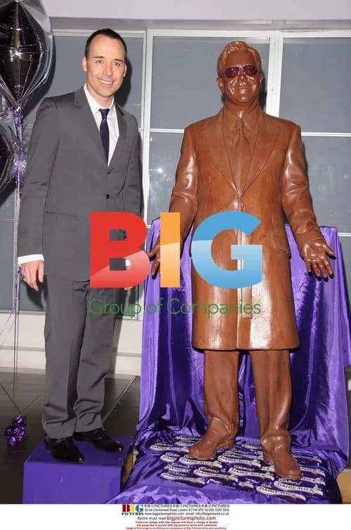 David Furnish unveils chocolate Elton John