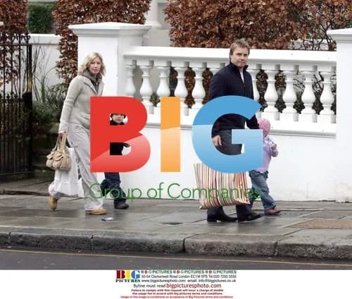 Gary Barlow and family on a shopping trip
