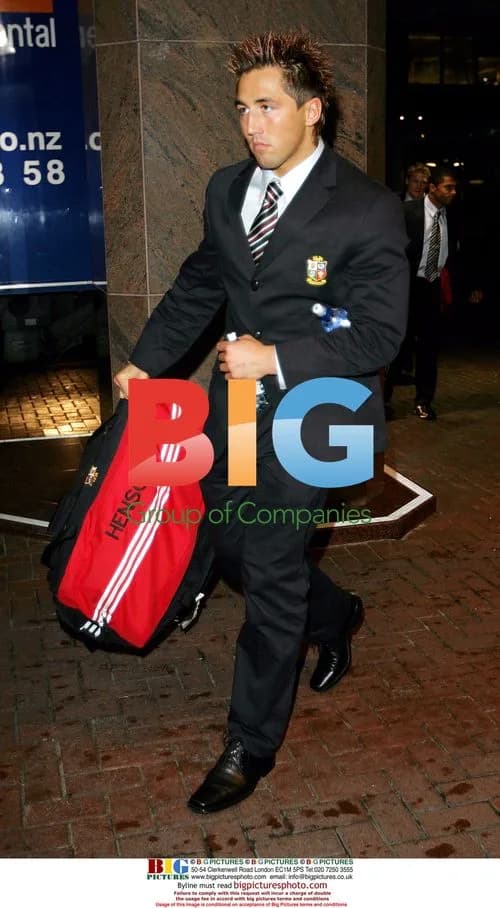 British & Irish Lions team in Wellington