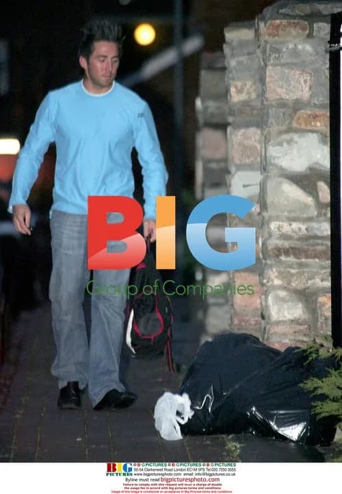 Gavin Henson arrives at Charlotte Church's flat