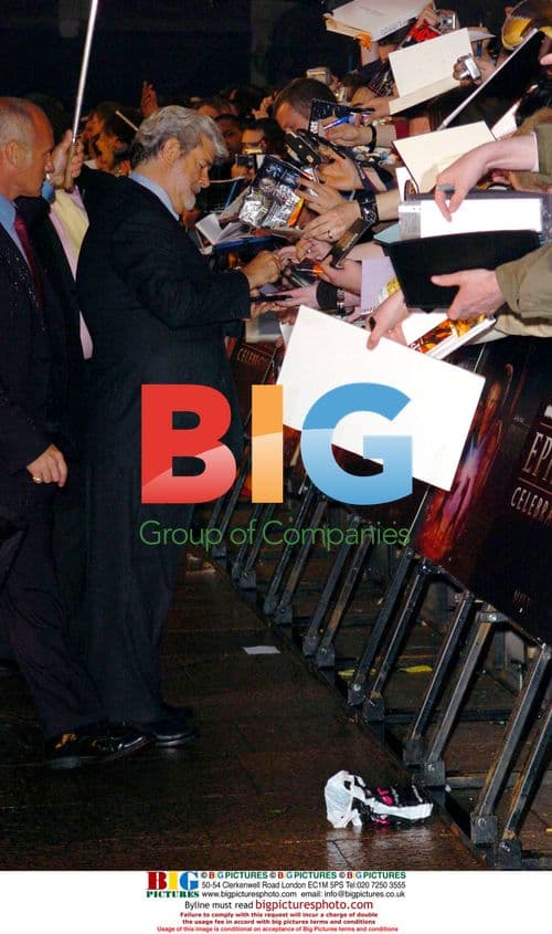 George Lucas at 'Star Wars III' UK Premiere