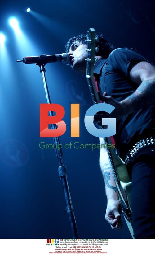 Billie Joe Armstrong of Greenday performing