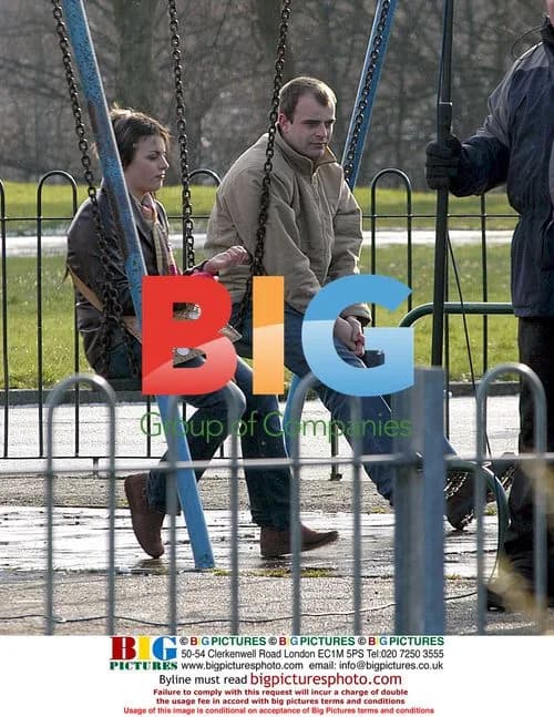 Coronation Street's Simon Gregson and Nora-Jane Noone film park scene