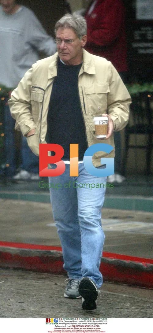 Harrison Ford Gets Coffee in Brentwood