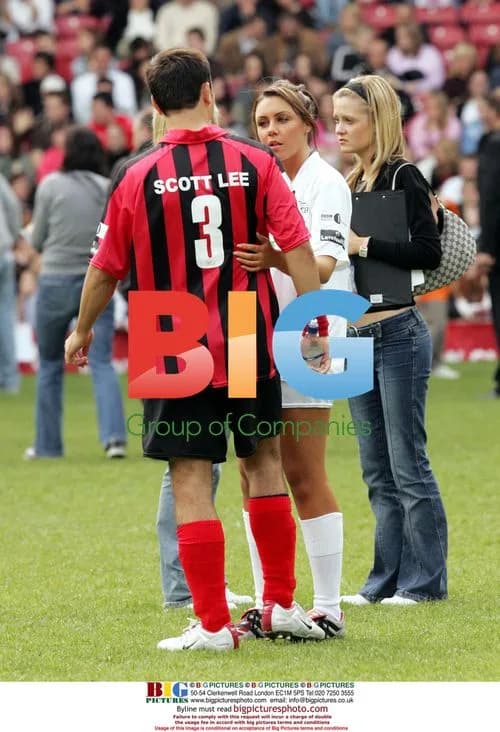 Michelle Heaton and Andrew Scott Lee at Soccer Six