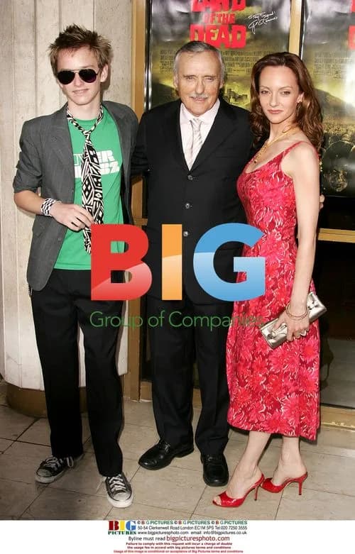 Dennis Hopper and family at 'Land Of The Dead' premiere