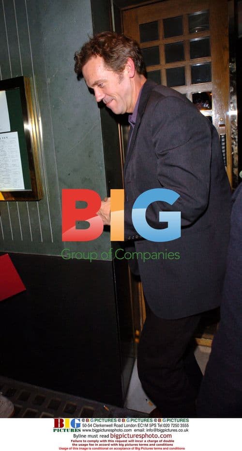 Hugh Laurie Dining at the Ivy in London