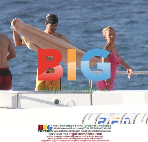 Enrique Iglesias and Anna Kournikova on St Barths