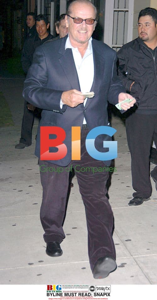Jack Nicholson Flashing Cash at Koi Nightclub