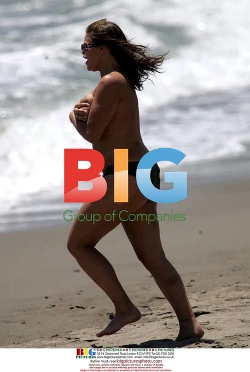 Jade Goody on Beach in Spain