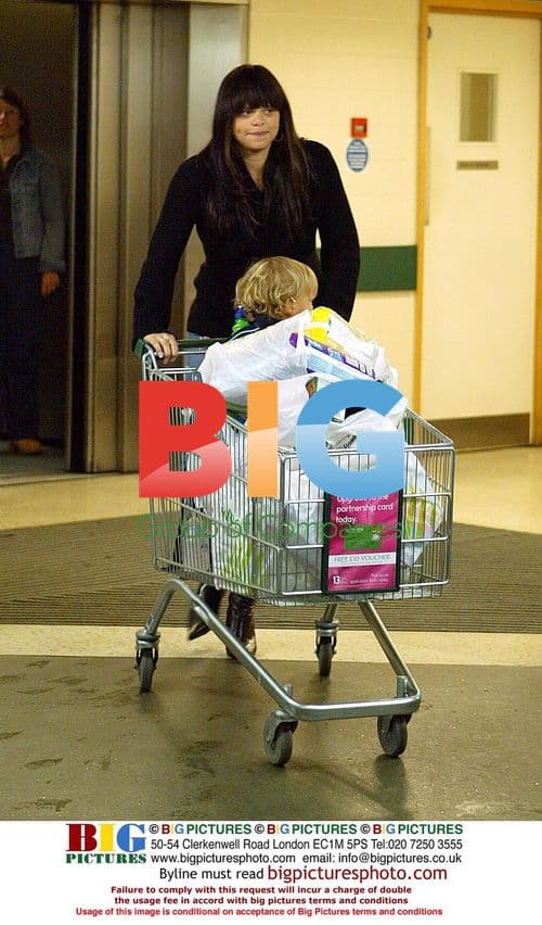 Jade Goody Shopping at Waitrose