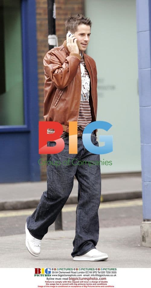 Jamie Redknapp Walks Through Soho