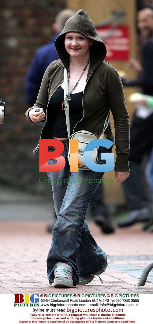 Actress Jenny Mcalpine on Coronation Street Set