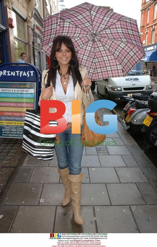 Models out shopping in London