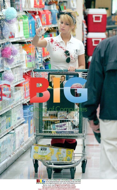 Jessica Simpson Goes Grocery Shopping