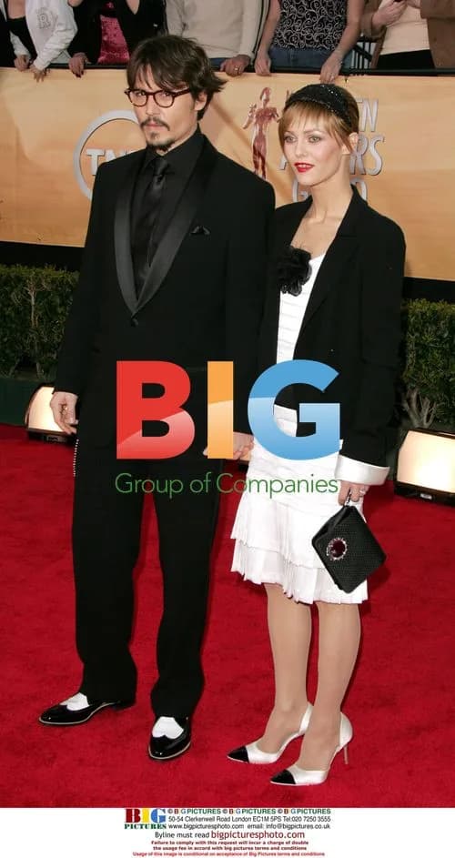Johnny Depp and Vanessa Paradis at SAG Awards