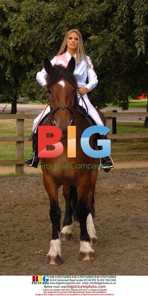 Katie Price Posing with Horse for 'The Horse' Show