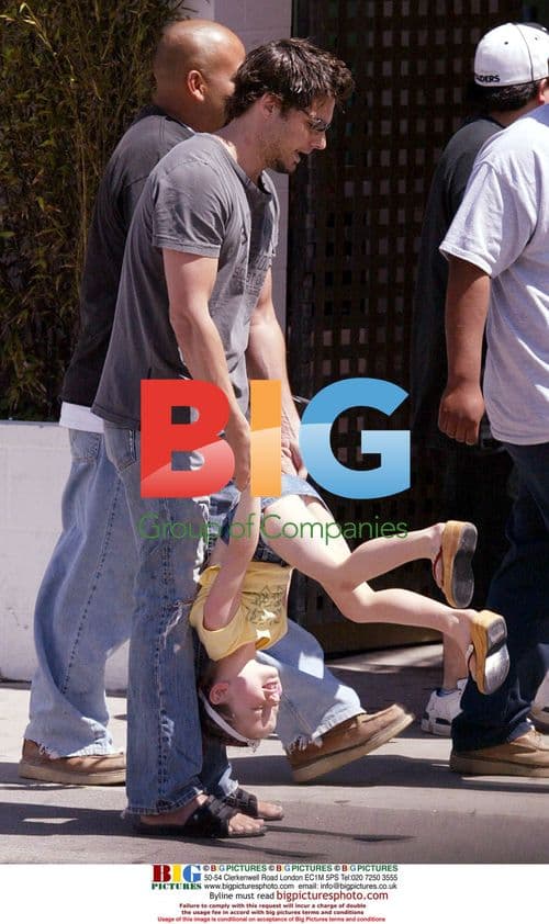 Kate Beckinsale with family at Farmers Market