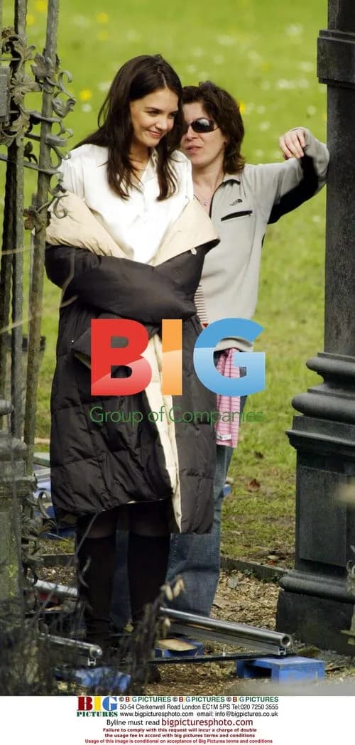 Katie Holmes on Batman set in Aylesbury