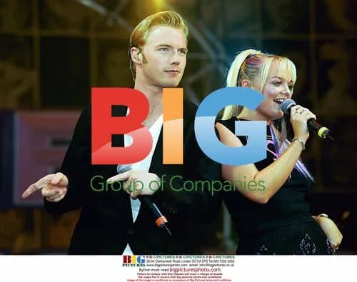 Baby Spice and Ronan Keating at Wicked Woman Concert