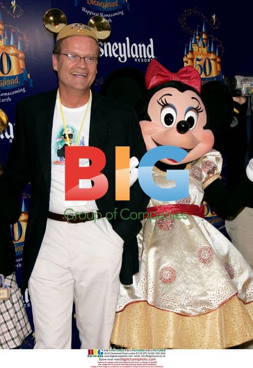 Kelsey Grammer and Minnie at Disneyland's 50th