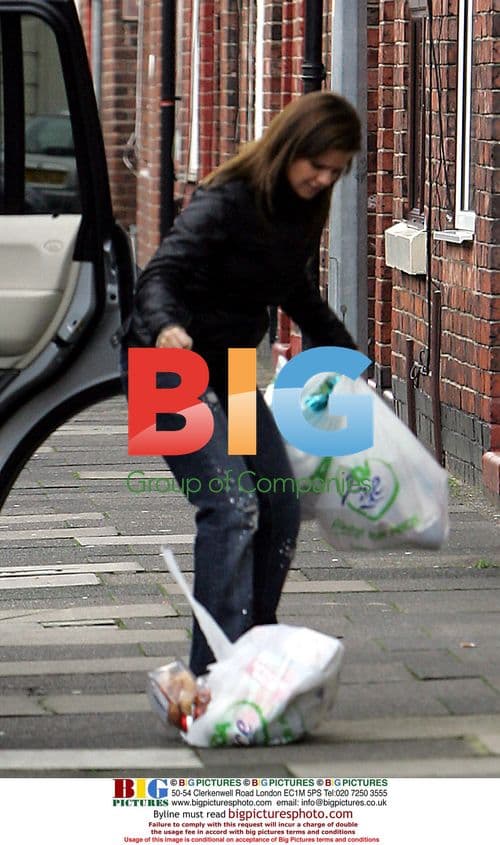 Kerry Katona Goes Shopping in Warrington