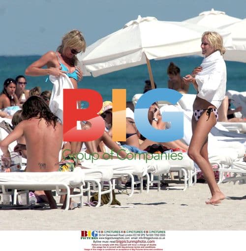 Kimberly Stewart takes a break in Miami