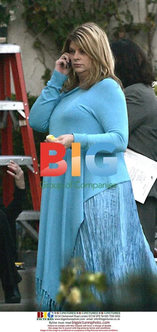 Kirstie Alley on 'Fat Actress' set