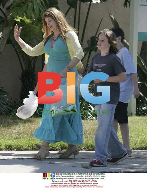 Kirstie Alley and Son at School Party