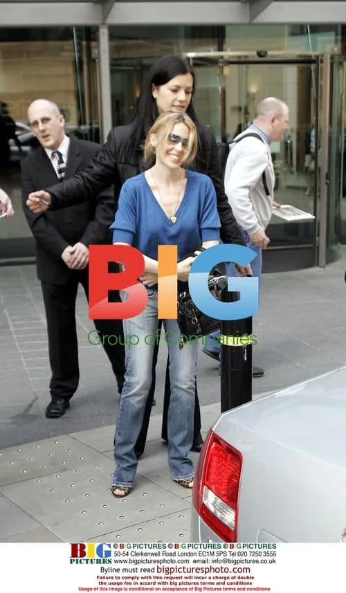 Kylie Minogue leaves hotel in Manchester