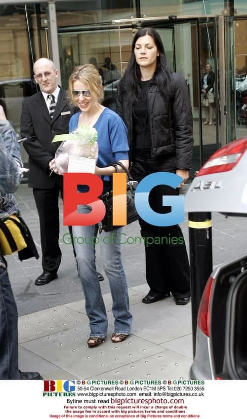 Kylie Minogue Leaves Hotel In Manchester