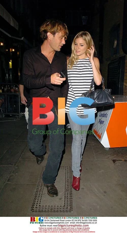 Jude Law and Sienna Miller Leaving the Wyndhams Theatre