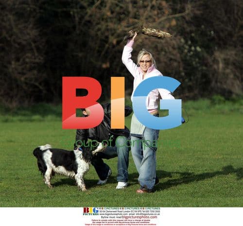 BBC's 'Casualty' Actress Leanne Wilson and Fiance Keith Whallett Walk Dog