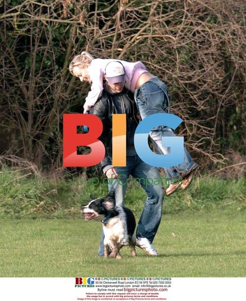 Casualty Actress Leanne Wilson and Fiance Walk Dog